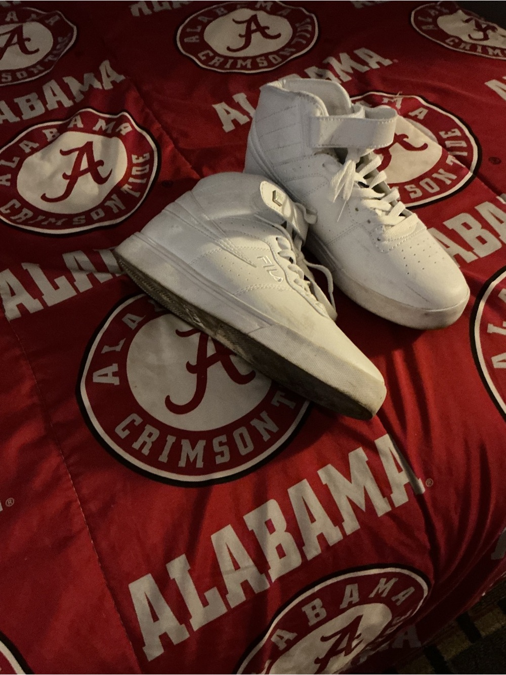 Fila White High-Top Athletic Sneakers